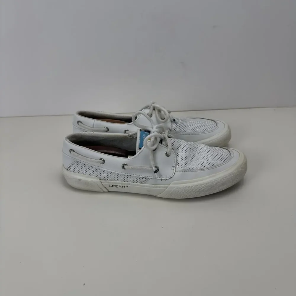 Sperry “Soletide” 2-Eye Sneakers White STS23160 Low Top Mesh Mens 11 Top Sider